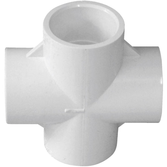 Charlotte Pipe Schedule 40 3/4 in. PVC Pipe Cross