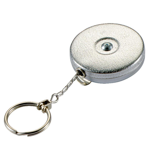 Lucky Line Key Bak Clip-On 24 In. Chrome Retractable Key Chain