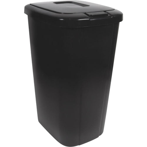 Hefty 53 Qt. Black Wastebasket with Lid