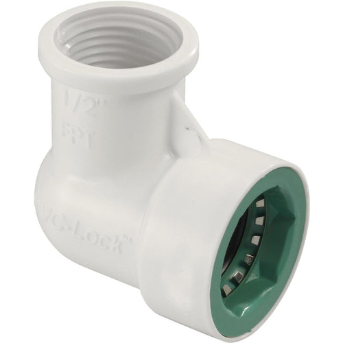 Orbit 1/2 In. x 1/2 In. FPT PVC-Lock Elbow