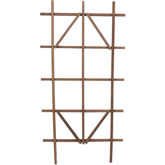 Panacea 48 In. Brown Wood Ladder Trellis