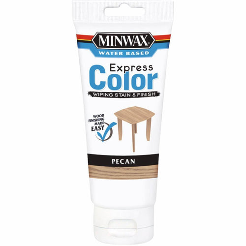 Minwax Express Color 6 Oz. Low Lustre Water Based Wiping Stain & Finish, Pecan