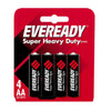 Eveready Super Heavy Duty AA Carbon Zinc Battery (4-Pack)