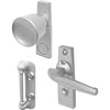 Prime Line Tulip Knob Latch, 1-3/4 inch Mounting Holes, Aluminum, Pack of 1