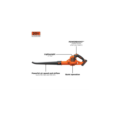 Black & Decker Cordless Sweeper With Power Boost