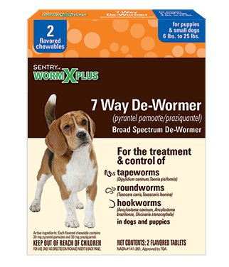 SENTRY HC WORM X PLUS 7 Way De-Wormer for Puppies & Small Dogs