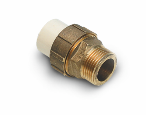 Genova Products 3/4' Low Lead CPVC Slip x 3/4' Brass MIP Transition Union